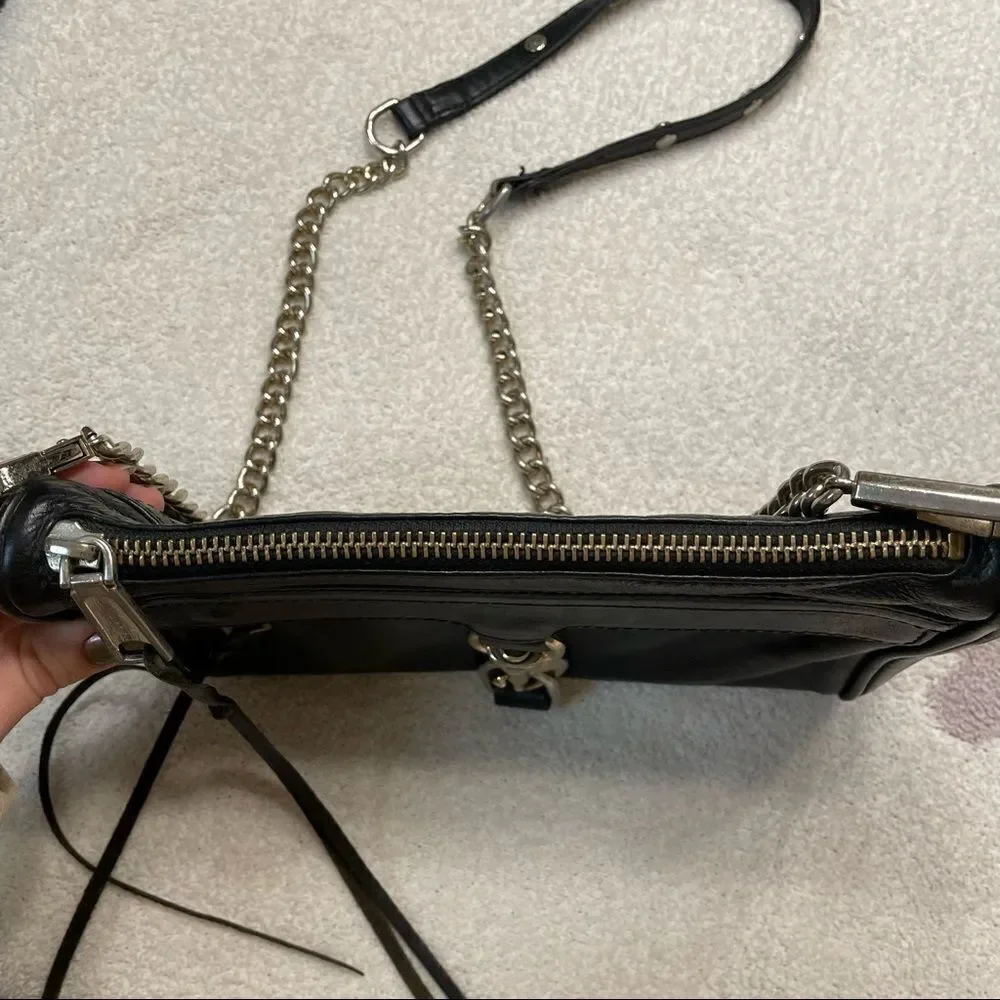 Rebecca Minkoff Mini Mac Black Leather Crossbody